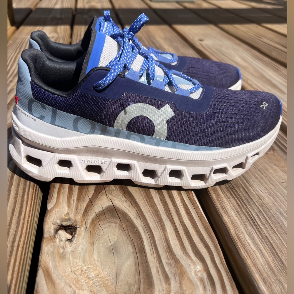 On Cloudmonster açaí/lavender women's 9.5